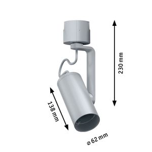 Paulmann Apol II 230V-railsysteem lamp URail E27 Chroom