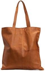 MUUD Show XL Whisky - Handgemaakt leren shopper voor dagelijks gebruik 53x53x30cm