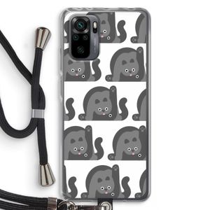 Cats: Xiaomi Redmi Note 10 Pro Transparant Hoesje met koord