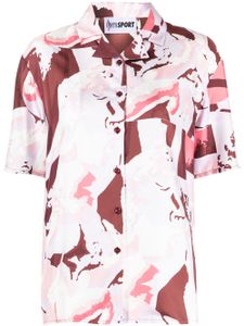 OpéraSPORT chemise en soie à imprimé graphique - Violet