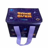 Koeltas - Game Over - paars - 4 liter - RPET - koelboxen - picknick/strand - lunchtas