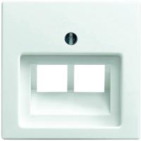 Busch-Jaeger 1803-02-914 UAE-, IAE-, ISDN-contactdoos Afdekking 2-voudig Busch-balance SI Alpine-wit 1 stuk(s)