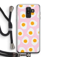 Dancing eggs: Samsung Galaxy J8 (2018) Transparant Hoesje met koord