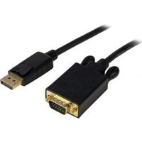 StarTech.com 91 cm lange DisplayPort-naar-VGA-adapterconverterkabel DP naar VGA 1920x1200 zwart