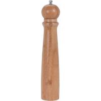 Bamboe houten pepermolen/zoutmolen 31 cm - Peper en zoutstel - thumbnail