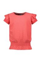 B.Nosy Meisjes t-shirt - Bohdi - Hot koraal