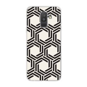 Geometrisch patroon: Samsung Galaxy A6 Plus (2018) Transparant Hoesje