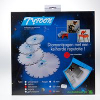 Diamantzaag nat Tyfoon baksteen diameter 300 x asgat 30mm - thumbnail