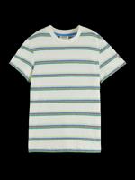 Relaxed-fit yarn-dyed striped Cotton Linen T-shirt