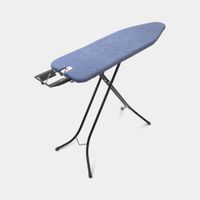 Brabantia Strijkplank B, 124x38 cm Denim Blue met strijkijzerhouder - Black - thumbnail