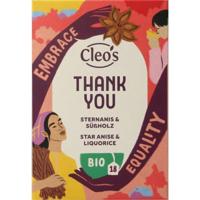 Cleo&apos;s Thank you bio