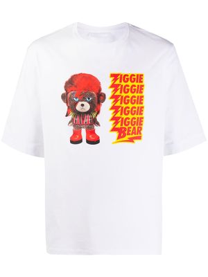 Neil Barrett t-shirt Ziggie à imprimé graphique - Blanc