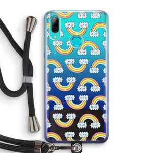 Regenboog: Huawei P Smart (2019) Transparant Hoesje met koord