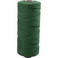 Creativ Company Macramé koord, l: 315 m, dikte 1 mm, dunne kwaliteit 12/12, groen, 220 gr/ 1 bol