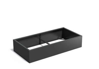 Aluminium plantenbak CARREZ zonder bodem 200x100x40cm.