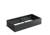 Aluminium plantenbak CARREZ zonder bodem 200x100x40cm.