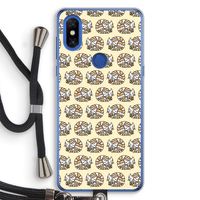 Slapende poes: Xiaomi Mi Mix 3 Transparant Hoesje met koord