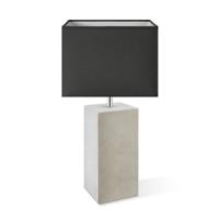 Tafellamp Block - Pillar Beton Voet - Antraciet