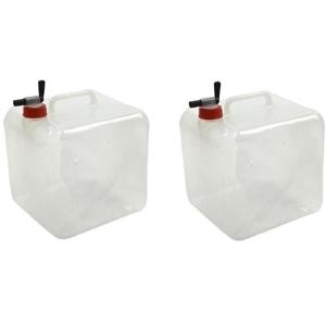 Opvouwbare Watertank - 2x - 10L - Jerrycan met Kraan - Waterreservoir