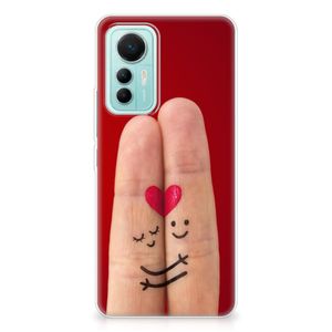 Xiaomi 12 Lite Silicone Back Cover Liefde - Origineel Romantisch Cadeau