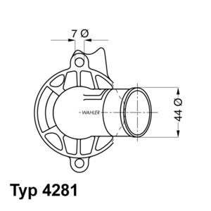 Wahler Thermostaat 4281.87D