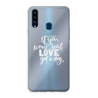 Partner in crime: Samsung Galaxy A20s Transparant Hoesje