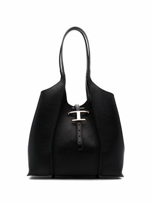 Tod's sac cabas T Timeless à breloque - Noir