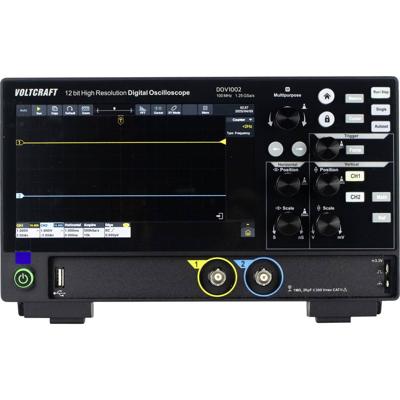VOLTCRAFT DOV1002 Digitale oscilloscoop 100 MHz 2-kanaals 1.25 GSa/s 50 Mpts 12 Bit Digitaal geheugen (DSO) 1 stuk(s)