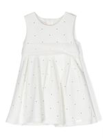 Liu Jo Kids robe sans manches à ornements - Blanc