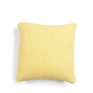 Marc O&apos;Polo Nordic knit Sierkussen vierkant Pale Yellow 50 x 50 cm