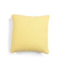 Marc O&apos;Polo Nordic knit Sierkussen vierkant Pale Yellow 50 x 50 cm