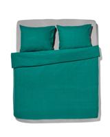 051 Dekbedovertrek Flanel 200x200/220 Melange Donker Groen (donkergroen)