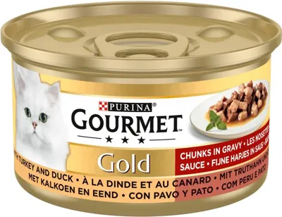 Gourmet Gold Fijne Hapjes Kalkoen & Eend 85 g