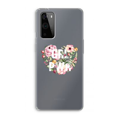 GRL PWR Flower: OnePlus 9 Pro Transparant Hoesje