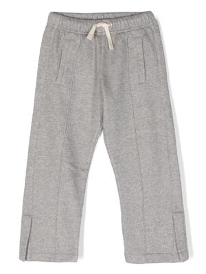 Palm Angels Kids pantalon de jogging à effet métallisé - Gris