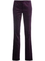 Philipp Plein pantalon Office à ornements en cristal - Violet - thumbnail