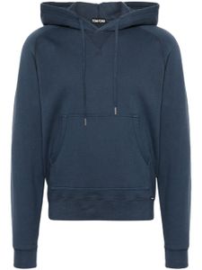 TOM FORD hoodie en coton à manches longues - Bleu