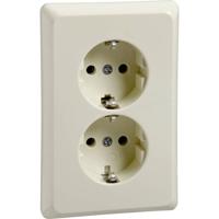 ELSO stopcontact 515400 2-voudig 16A RENOVATIE parelwit 1 stuk(s)