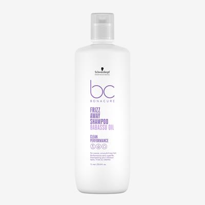 Schwarzkopf BonaCure Clean Performance Frizz Away Shampoo 1000ml | Voor Dik En Weerbarstig Haar
