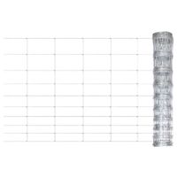 VidaXL Hek 50x1,2 m gegalvaniseerd staal zilverkleurig