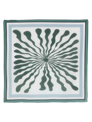 Dorothee Schumacher foulard en soie à imprimé abstrait - Vert