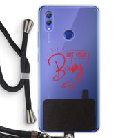 Not Your Baby: Honor Note 10 Transparant Hoesje met koord