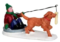 Lemax alternative energy kerstdorp figuur type 2 Vail Village 2013
