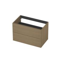 INK - Onderkast 2L Decor Softclose Tbv Greep - 800x450x520 Mm - Olijf Eiken