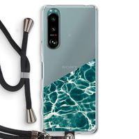 Weerkaatsing water: Sony Xperia 5 III Transparant Hoesje met koord