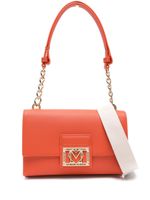 Love Moschino sac porté épaule à plaque logo - Orange