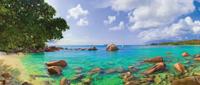 Meer stenen 130x50cm Tuinschilderij - Customize it