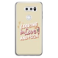 Pizza is the answer: LG V30 Transparant Hoesje