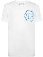 Philipp Plein t-shirt en coton à imprimé Hexagon - Blanc - thumbnail