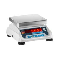 Tafelweegschaal - gekalibreerd - 6 kg / 2 g - 15 kg / 5 g - 17 x 22 cm - LED
